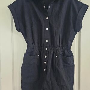 Black Button-Up Dress